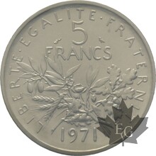 FRANCE-1971-5-FRANCS-SEMEUSE-PIEFORT-FDC
