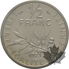 FRANCE-1973-1/2-FRANC-SEMEUSE-PIEFORT-FDC