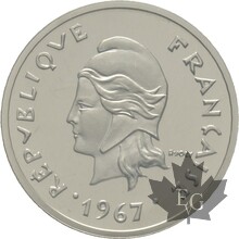 NOUVELLE-CALEDONIE-1967-10-FRANCS-PIEFORT-FDC
