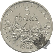 FRANCE-1968-5-FRANCS-SEMEUSE-PIEFORT-FDC