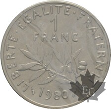 FRANCE-1980-1-FRANC-SEMEUSE-PIEFORT-FDC