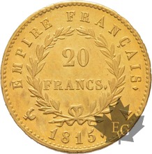 FRANCE-1815 A-20 FRANCS-Cent jours-SUP-FDC