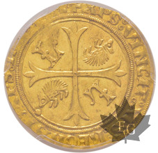 FRANCE-Louis XII-Ecu d&#039;or au porc épic-PCGS MS61