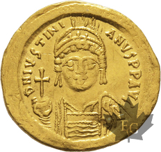 Byzantine-Justinian I-Solidus-527-565-TTB-SUP