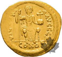 Byzantine-Justianian-Solidus-527-565-presque Superbe