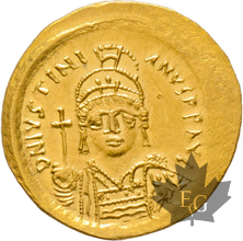 Byzantine-Justianian-Solidus-527-565-presque Superbe