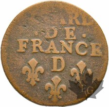 FRANCE-1697D-Liard de France au buste âgé-Louis XIV-TB-très rare