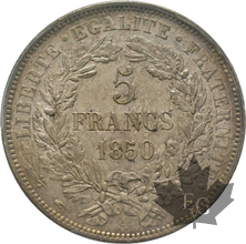 FRANCE-1850A-5 FRANCS Céres-PCGS AU58