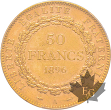 FRANCE-1896A-50 FRANCS-PCGS AU58