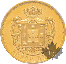 PORTUGAL-1888-10000 REIS-PCGS MS62