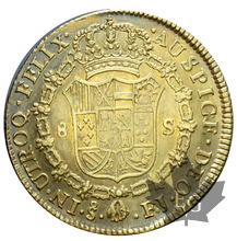 CHILE-1811 SO FJ-8 ESCUDOS-Ferdinand VII-Santiago-SUP