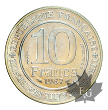 FRANCE-1987-10 FRANCS-MILLENAIRE CAPETIEN-ESSAI-FDC