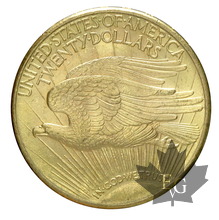 USA-1911-20 DOLLARS-Saint Gaudens-SUP-FDC