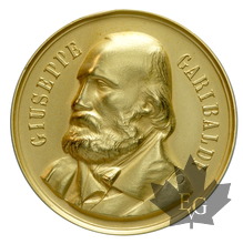 ITALIE-Médaille en or-Giuseppe Garibaldi-1902-Superbe
