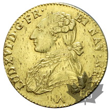 FRANCE-1780 W- Double Louis d&#039;or au buste habillé-Sup-Très Rare
