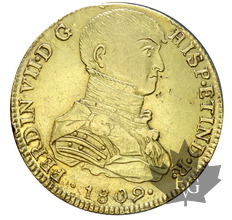 PERU-1809-8 Escudos-Lima-Sup-Rare