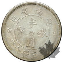CHINE-1932-50 CENTS-YUNNAN-Superbe
