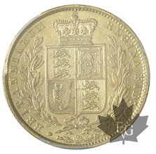 GRANDE BRETAGNE-1860-Sovereign-Victoria-PCGS AU58