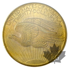 USA-1907-20 DOLLARS-St. Gaudens-PCGS MS62