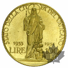 VATICAN-1933-34-100 LIRE-PIUS XI AN IVB-FDC