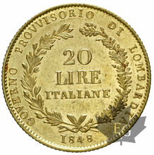 ITALIE-1848-20 LIRE-Milano-Lombardia-Superbe