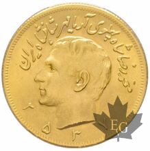 IRAN-1978-2 1/2 PAHLAVI-Muhammad Reza Pahlavi Shah-PCGS MS64