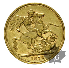 AUSTRALIA-1879 M-Sovereign-Victoria-TTB+