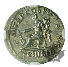 ROME-98-111-Denarius-Traianus-NGC Choice AU
