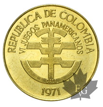 COLOMBIE-1971-200 PESOS-presque FDC