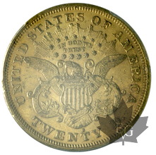USA-1876S-20 Dollars-Liberty-PCGS AU55