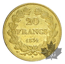 FRANCE-1834 L-20 FRANCSLouis Philippe-TTB-SUP