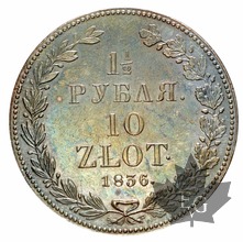 POLAND-1836-10 ZLOTYCH-Superbe