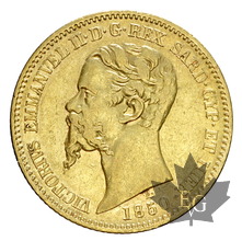 ITALIE-1850-20 LIRE-Vittorio Emanuele II-Genova-TTB-SUP