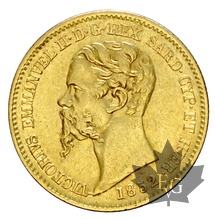 ITALIE-1852-20 LIRE-Vittorio Emanuele II-Genova-TTB-SUP