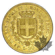 ITALIE-1857-20 LIRE-Vittorio Emanuele II-Torino-TTB-SUP