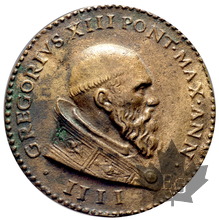 VATICAN-GREGORIUS XIII-1575-MÉDAILLE-Superbe-Très Rare
