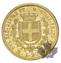 ITALIE-1860-20 LIRE-Vittorio Emanuele II-Milano-TTB-SUP
