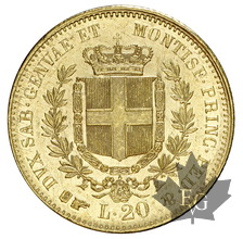 ITALIE-1860-20 LIRE-Vittorio Emanuele II-Torino-presque FDC-rare