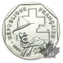 FRANCE-1993-Essai de 2 francs Jean Moulin-FDC