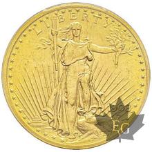 USA-1908-20 DOLLARS-NO MOTTO-PCGS MS64+