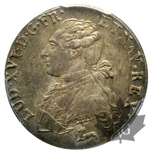 FRANCE-1787 R-24 sols tournois-Louis XVI-PCGS AU55
