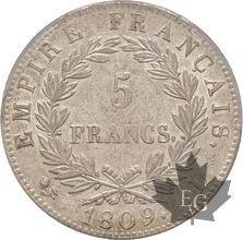 FRANCE-1809 L-5 FRANCS-BAYONNE-PCGS AU58