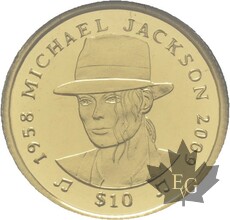 SIERRA LEONE-2009-10 DOLLARS-Michael Jackson-FDC