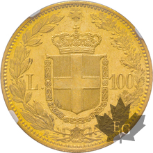 ITALIE-1888 R-100 LIRE-UMBERTO I-ROMA-MS61 Rare