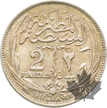 EGYPTE-1917-2 PIASTRE- Sultan Hussein Kamil-1914-1917-SUP-FDC