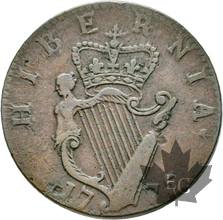 IRELAND-1775-1/2 PENNY-George III 1760-1820-TB+