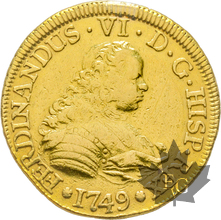 CHILE-1749 S-4 ESCUDOS-Santiago-Ferdinando VI-TB