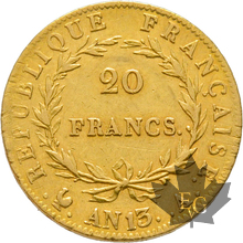 FRANCE-AN 13A-20 FRANCS-PARIS-Napoleon Empereur-TTB