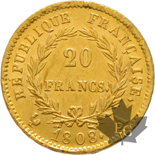 FRANCE-1808A-20 FRANCS-PARIS-Napoleon 1er-SUP