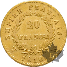 FRANCE-1810W-20 FRANCS-LILLE-Napoleon 1er-TTB+